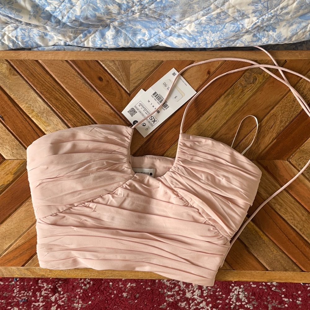 Zara halter crop top, new with tag.
